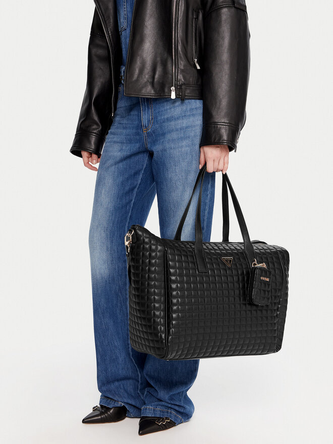 Guess Τσάντα Σαββατοκύριακου Guess Nadira TWQG84 24017 Μαύρο