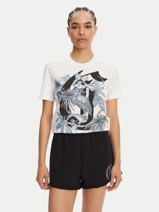 Just Cavalli Just Cavalli Camiseta 78PAHT04 Blanco Regular Fit