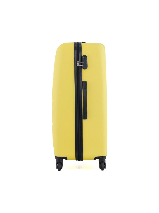 Semi Line Μεγάλη Βαλίτσα Semi Line T5571-6 Κίτρινο
