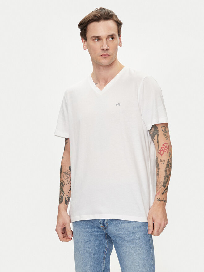 Gap Gap Camiseta 753771-00 Blanco Regular Fit
