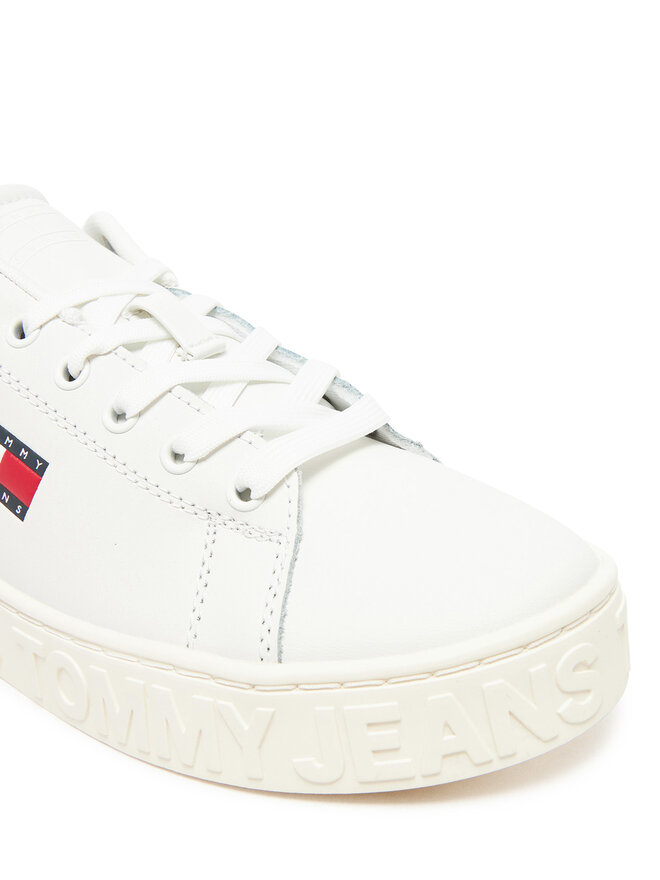 Tommy Jeans Sneakersy Tommy Jeans Tjw Logo Outsole Sneaker Ess EN0EN02703 Écru