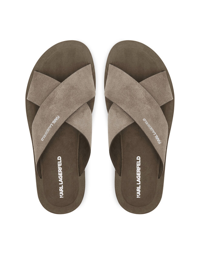 KARL LAGERFELD Pantoletten KARL LAGERFELD Kastor III KL70214 Grau
