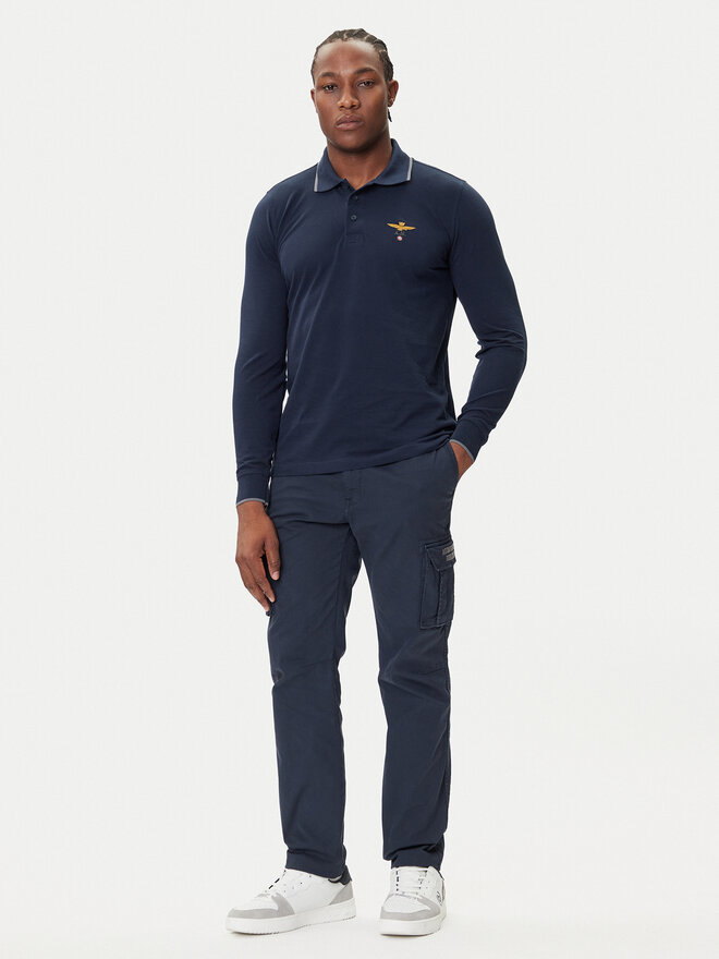 Aeronautica Militare Aeronautica Militare Polo 252PO1653UP00082 Azul marino Regular Fit