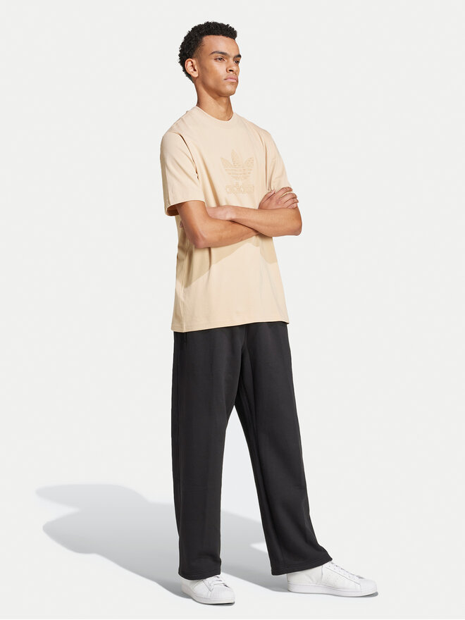 adidas adidas Marškinėliai Mono IX6747 Smėlio Regular Fit