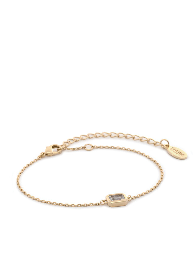 U.S. Polo Assn. Conjunto de reloj y pulsera U.S. Polo Assn. Keira USP6396TW Blanco