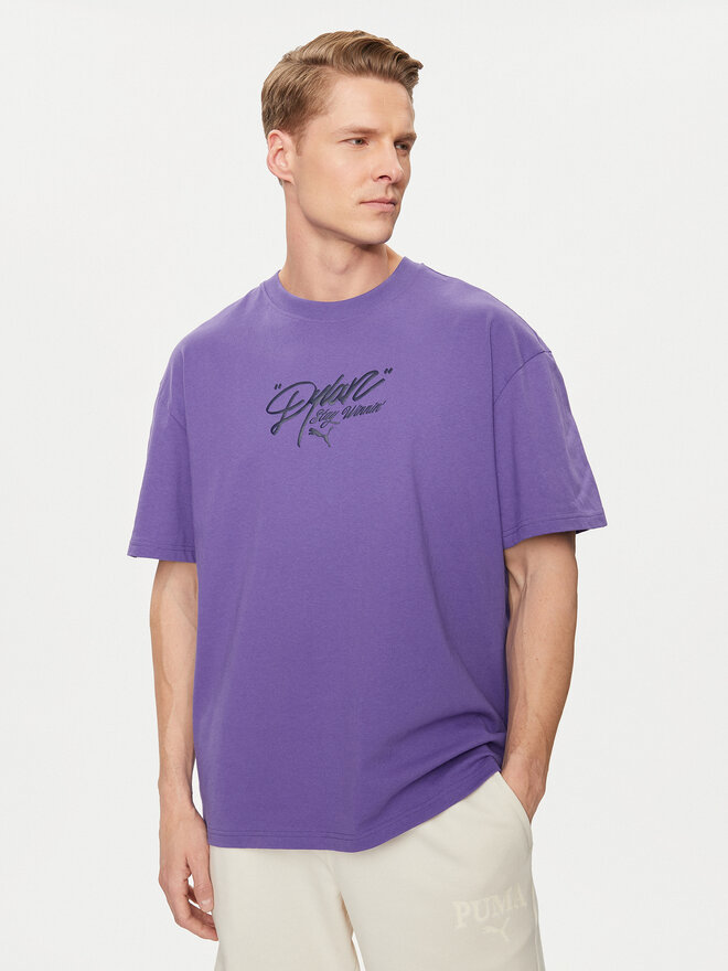 Puma Puma Marškinėliai Dylan s Gift Shop 625271 Violetinė Regular Fit
