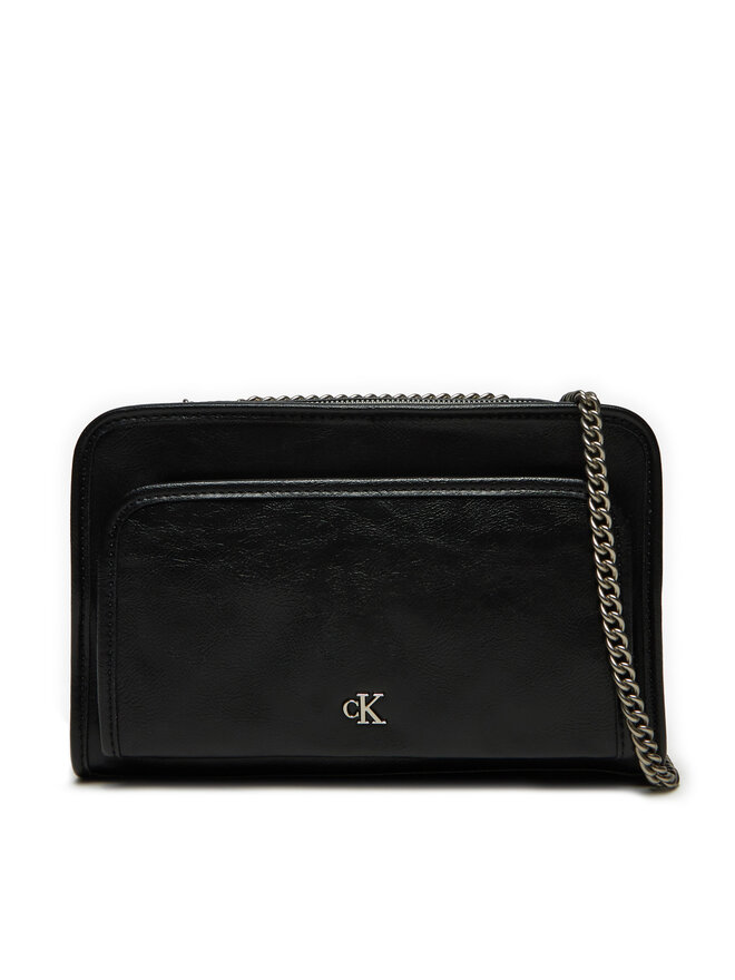 Calvin Klein Jeans Handtasche Calvin Klein Jeans Utility Dbl Zip Camera Bag25 K60K613046 Schwarz