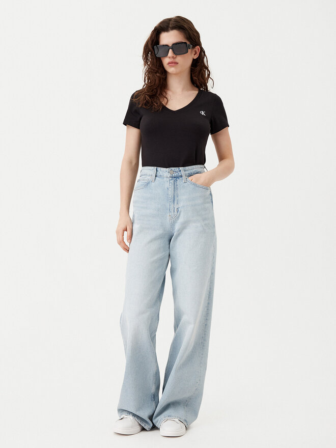 Calvin Klein Jeans Calvin Klein Jeans T-Shirt Rood J20J213716 Μαύρο Regular Fit