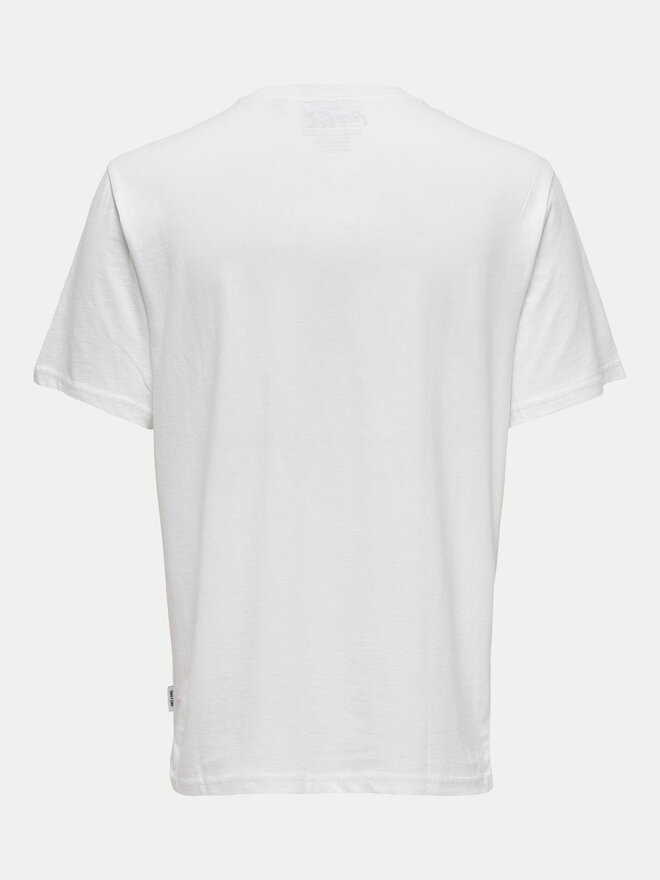 Only & Sons Only & Sons Camiseta 22030844 Blanco Regular Fit
