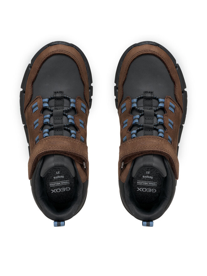 Geox Schnürschuhe Geox J Flexyper Boy B Abx J949XA 033FU C6238 M Dunkelbraun