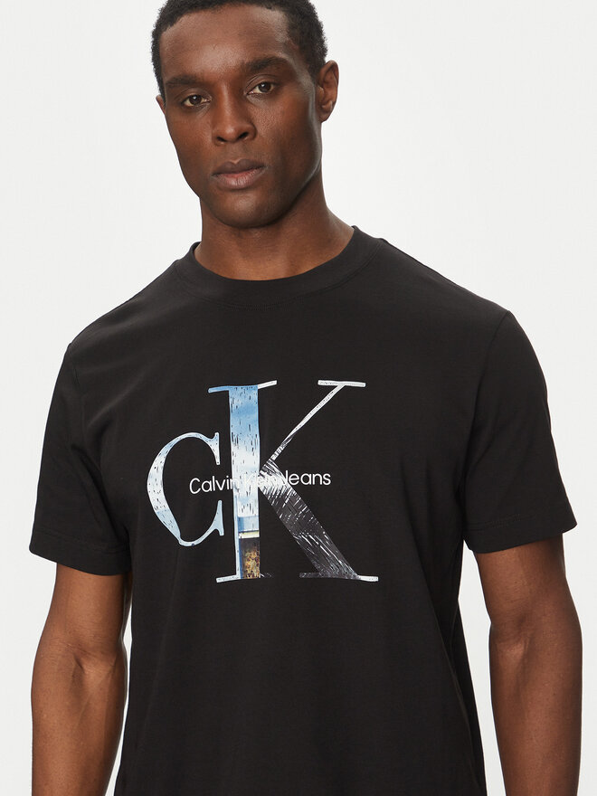 Calvin Klein Jeans Calvin Klein Jeans Camiseta Photo Monogram J30J327483 Negro Regular Fit