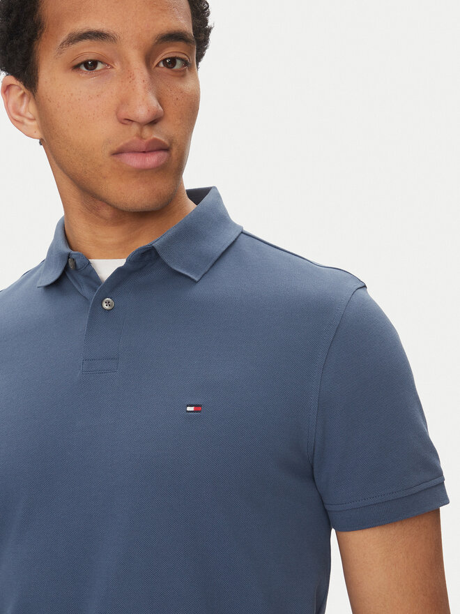 Tommy Hilfiger Tommy Hilfiger Поло 1985 MW0MW17770 Голубий Regular Fit
