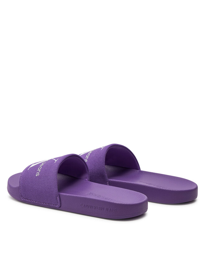 Calvin Klein Jeans Παντόφλες Calvin Klein Jeans Slide Monogram Co YW0YW00103 Μωβ