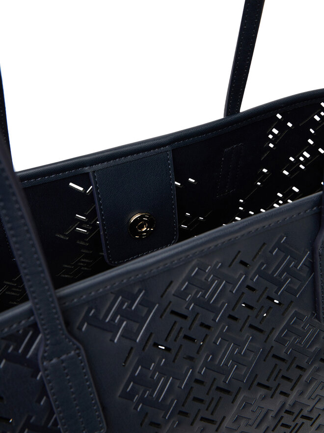 Tommy Hilfiger Handtasche Tommy Hilfiger Th City AW0AW17501 Dunkelblau