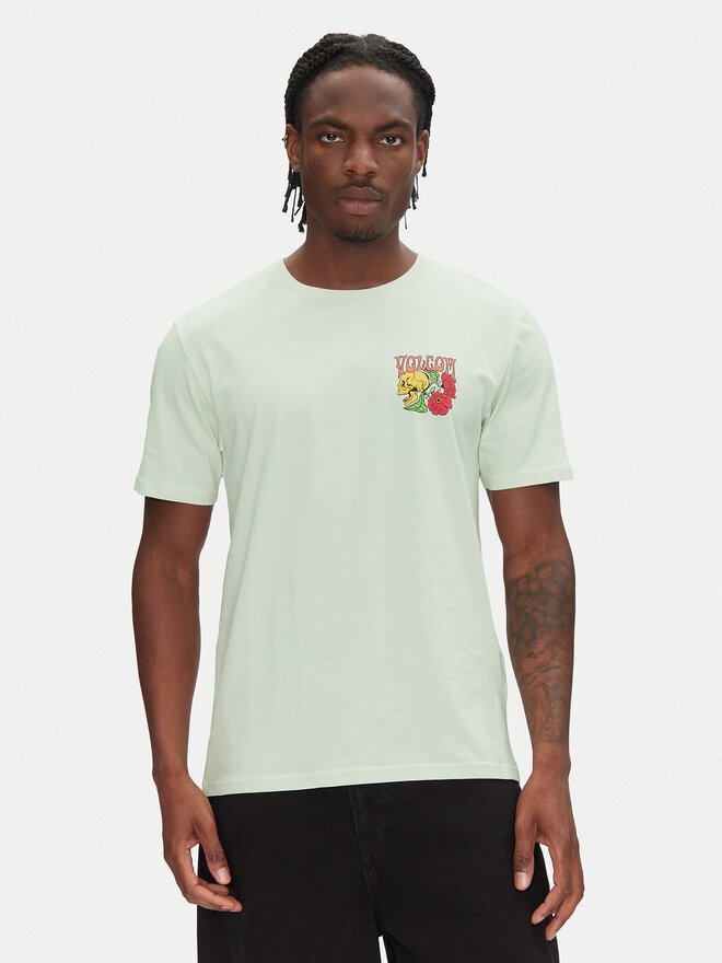 Volcom Volcom Majica Tooflow A3512551 Zelena Classic Fit
