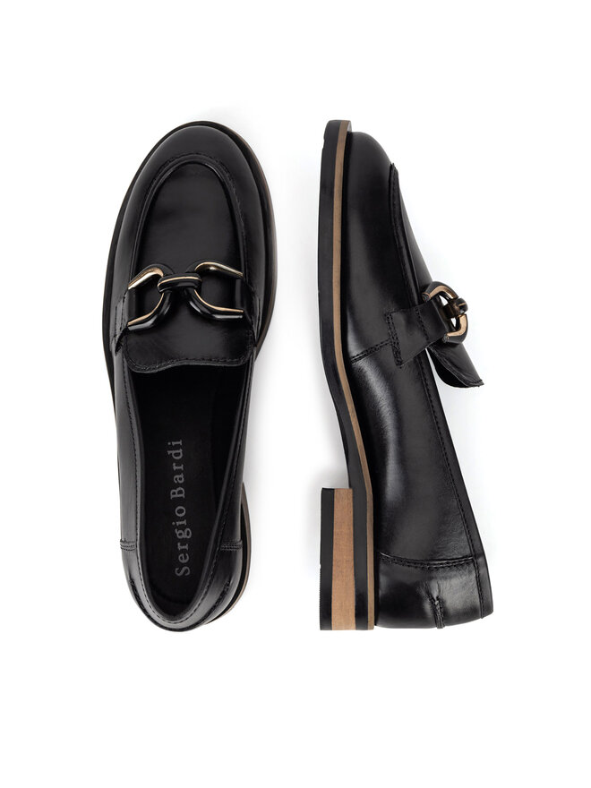 Sergio Bardi Loaferke Sergio Bardi WI23-D1069-02SB Črna
