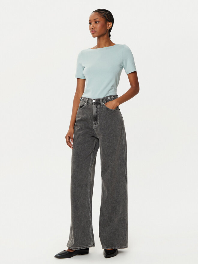 Vero Moda Vero Moda Marškinėliai Panda 10231753 Žalia Slim Fit