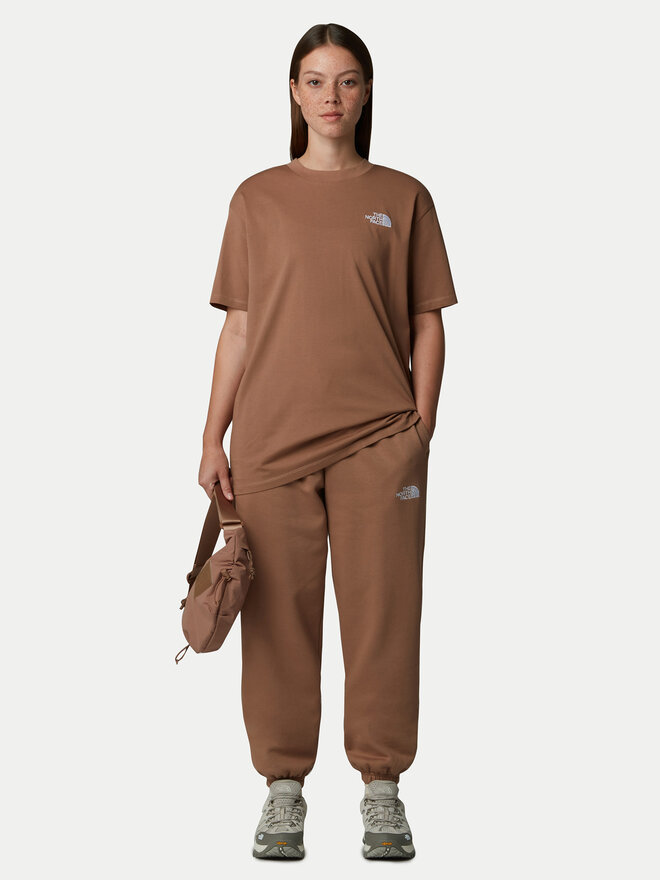 The North Face The North Face T-Shirt Simple Dome NF0A87NQ Καφέ Oversize