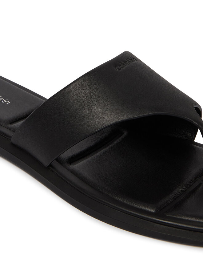 Calvin Klein Zehentrenner Calvin Klein Leather Toe Post Sandals HW0HW02866 Schwarz