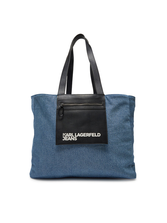 Karl Lagerfeld Jeans Ročna torba Karl Lagerfeld Jeans A2W50029 Modra