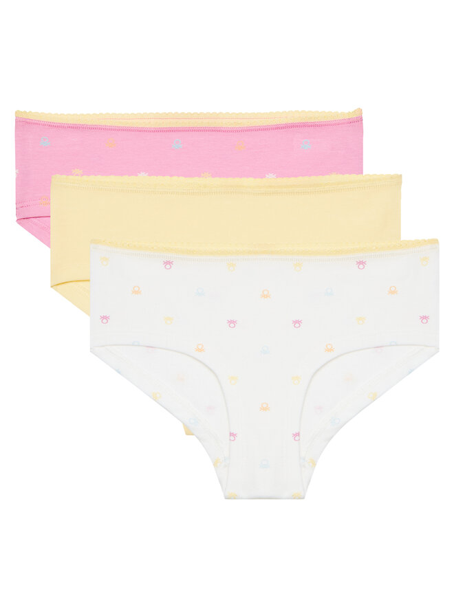 United Colors Of Benetton United Colors Of Benetton Σετ 3 τεμάχια στρίνγκ 319X0S02G Έγχρωμο