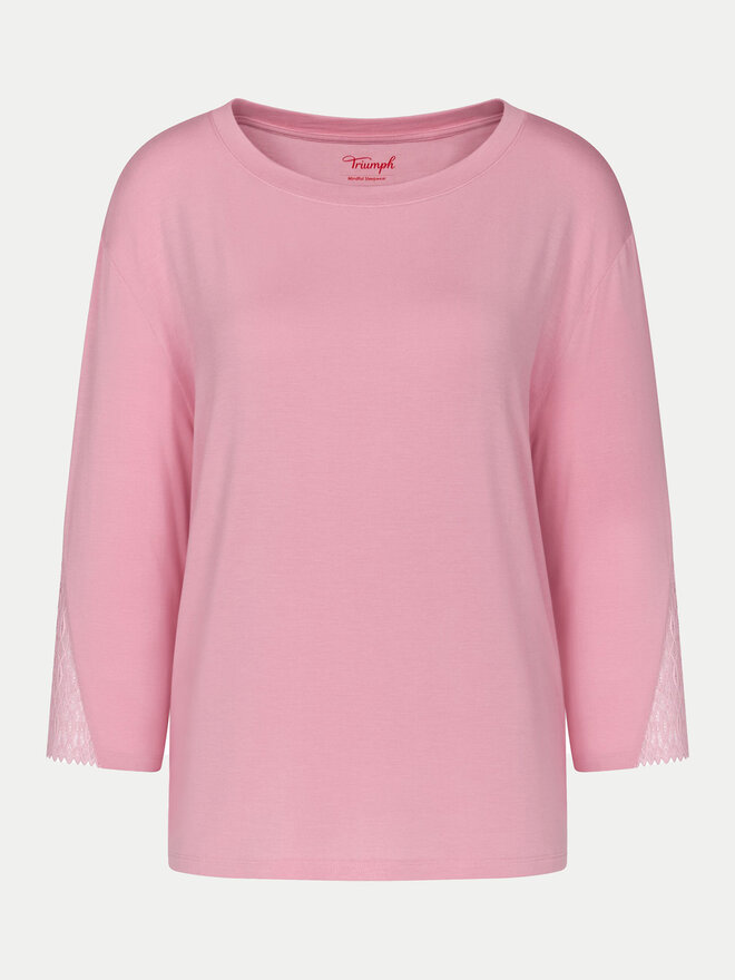 Triumph Triumph Μπλούζα πιτζάμας Aura Spotlight 10221371 Ροζ Relaxed Fit