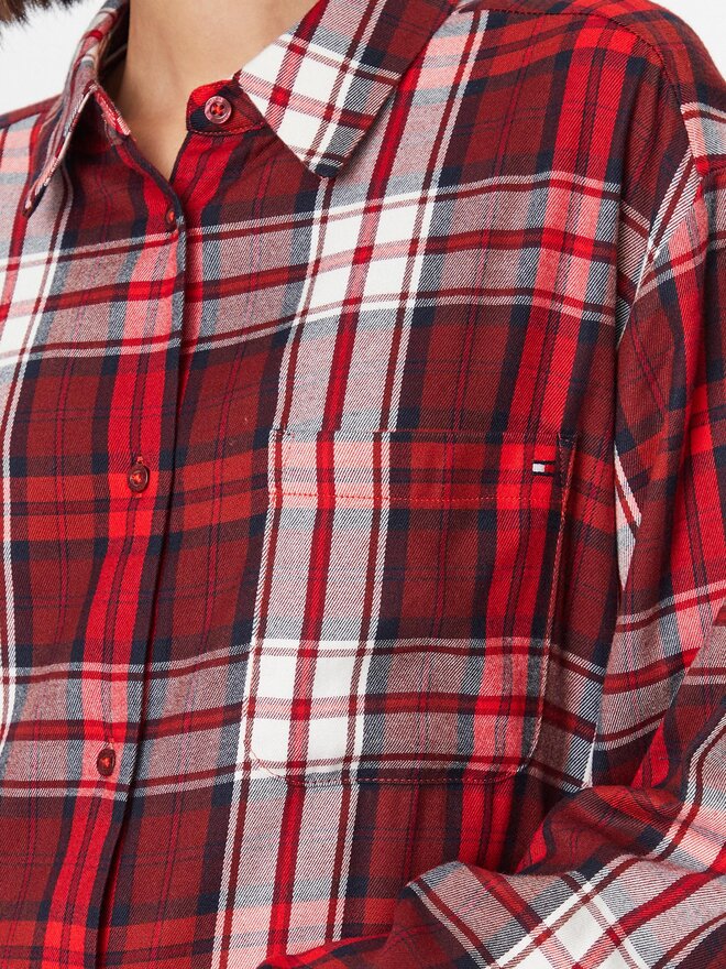 Tommy Hilfiger Tommy Hilfiger Hálóing UW0UW04874 Piros Relaxed Fit