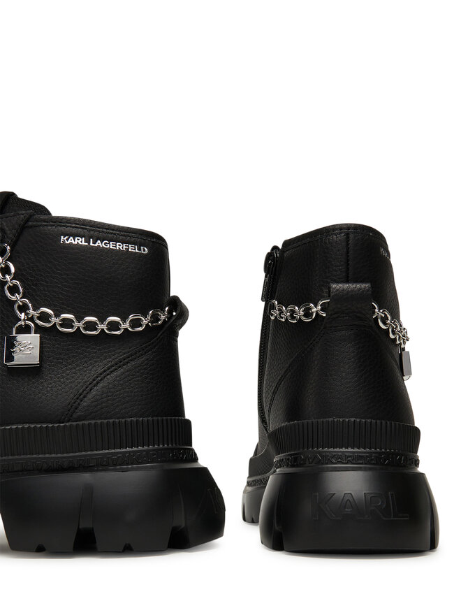 KARL LAGERFELD Schnürstiefeletten KARL LAGERFELD Trekka Max Lock KL43542 Schwarz