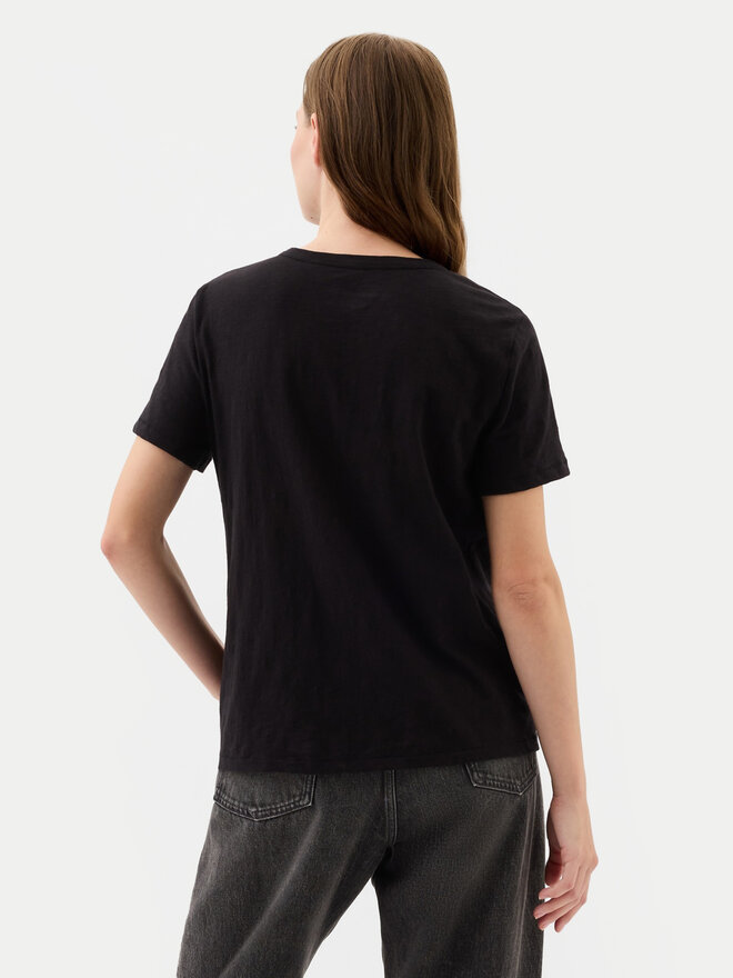 Gap Gap Marškinėliai 871344-05 Juoda Regular Fit