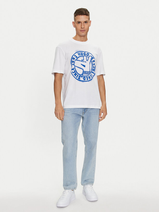 HUGO HUGO Camiseta Norieles 50519387 Blanco Regular Fit