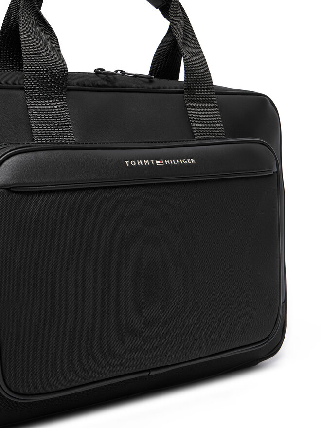 Tommy Hilfiger Laptoptasche Tommy Hilfiger Th Foundation Computer Bag AM0AM13626 Schwarz