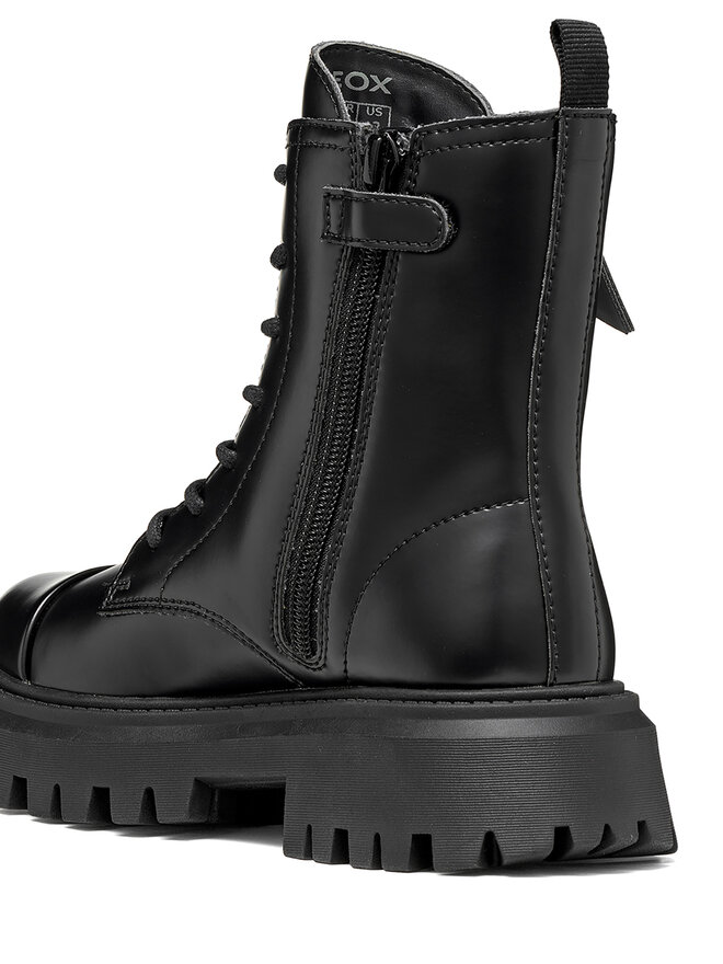Geox Schnürschuhe Geox J Maquinnens Girl J66M6A 000CN C9999 M Schwarz