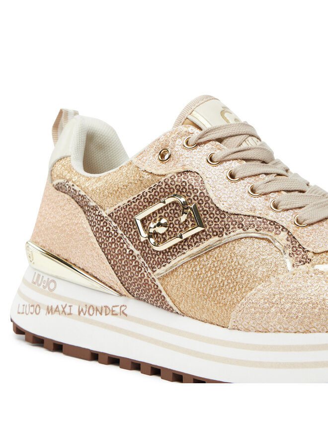 Liu Jo Sneakersy Liu Jo Maxi Wonder 73 BF4007 PX520 Zlatá