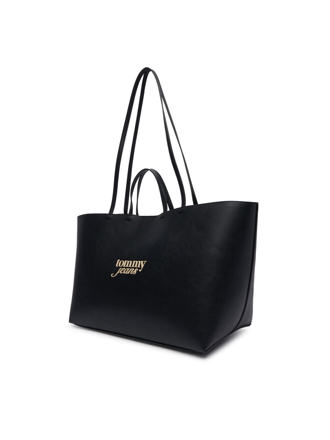 Tommy Jeans Handtasche Tommy Jeans Tjw Must Tote AW0AW19051 Schwarz