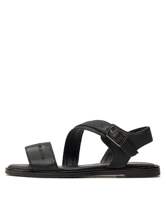 Calvin Klein Jeans Sandale Calvin Klein Jeans Flat Sandal V3A2-80825-1688 M Crna