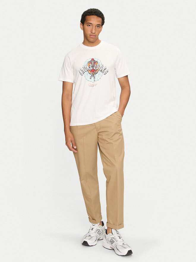 Jack&Jones Jack&Jones Marškinėliai Coconut Skull 12255192 Balta Standard Fit