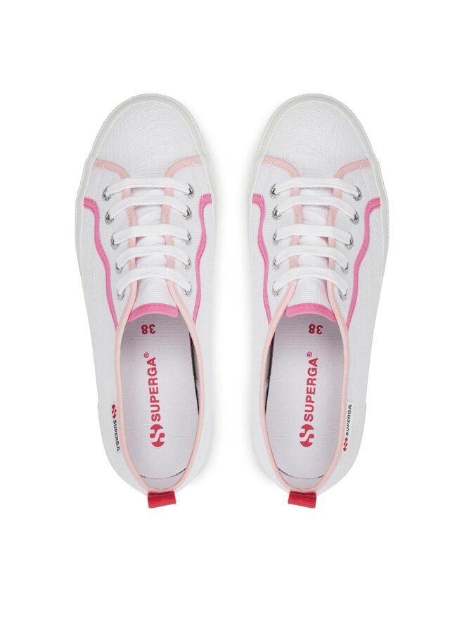 Sneakers Superga Curly Bindings 2750 S8138NW WeiB eschuhe