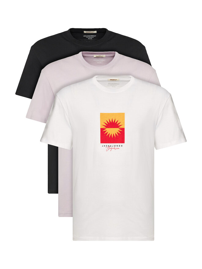 Jack&Jones Jack&Jones Набір з 3 футболок Marbella 12263098 Кольоровий Relaxed Fit