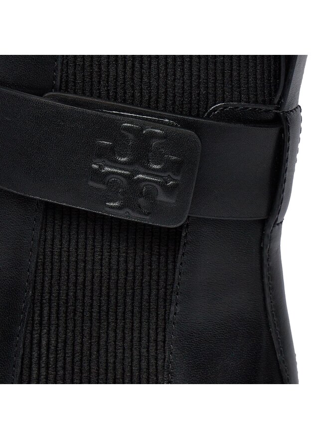 Tory Burch Kotníková obuv s elastickým prvkem Tory Burch Double T Chelsea Boot 152831 Černá