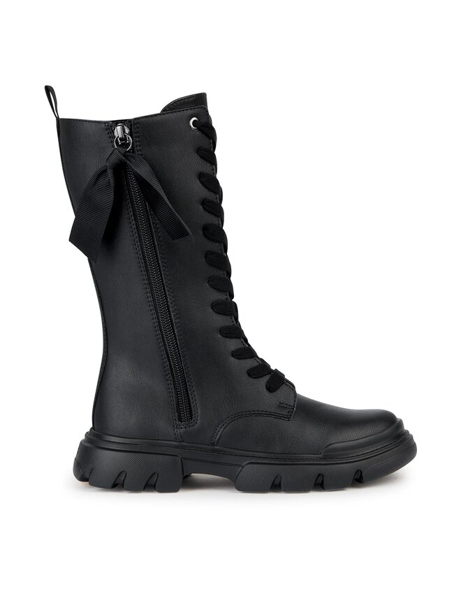 Geox Trapper stila apavi Geox J Junette Girl J36HVC 000BC C9999 S Melns