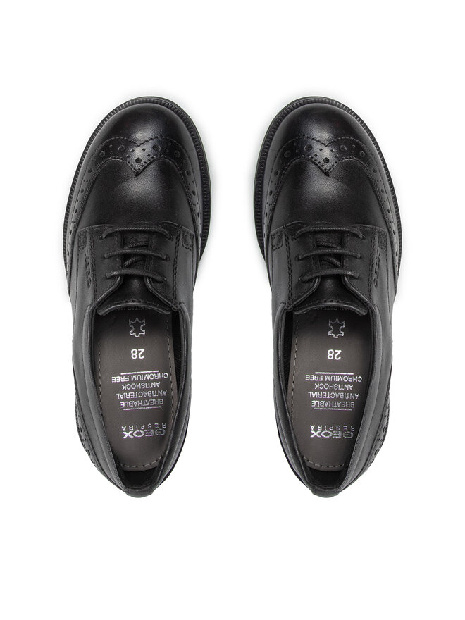 Geox Оксфордки Geox J Agata D J8449D 00043 C9999 S Черен