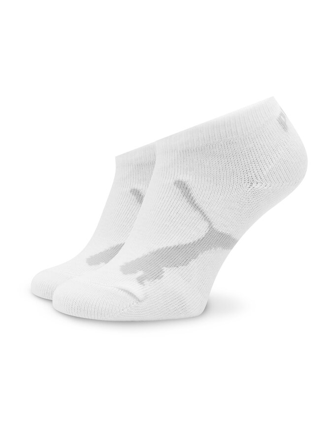 Puma Set di 3 paia di calzini lunghi da bambini Puma Kids Bwt Sneaker 3P 907960 Bianco