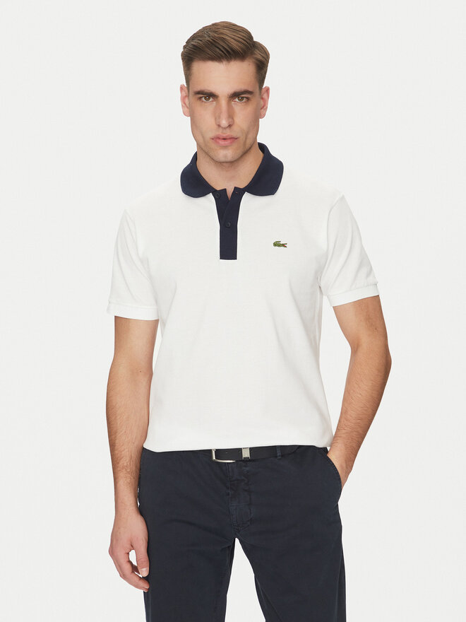 Lacoste Lacoste Polo marškinėliai PH9879 Balta Classic Fit
