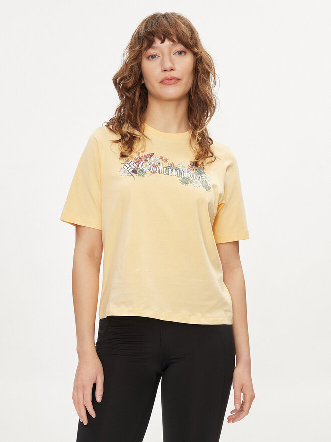 Columbia Columbia T-Shirt North Cascades™ 1992085 Gelb Relaxed Fit