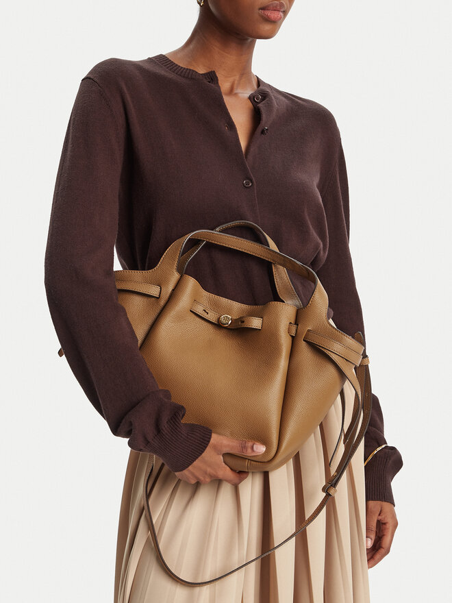 Tory Burch Táska Tory Burch Romy Satchel 164866 Barna