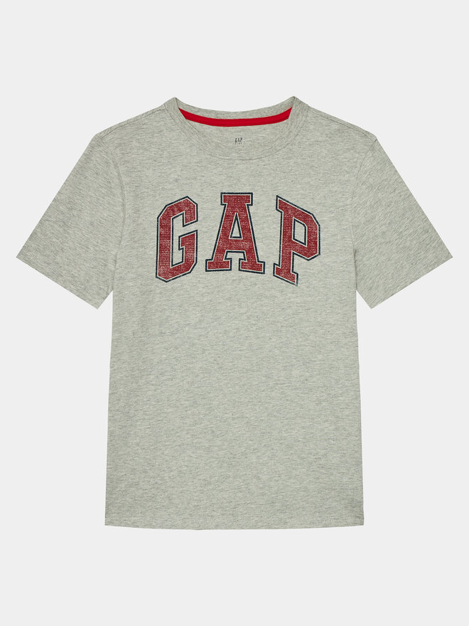 Gap Gap Marškinėliai 473269-01 Pilka Regular Fit