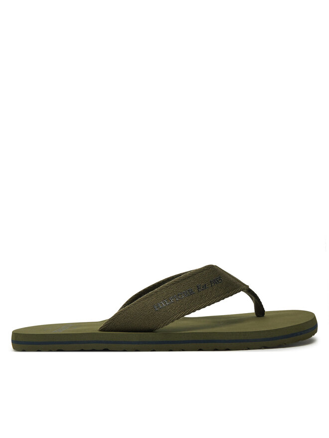 Tommy Hilfiger Zehentrenner Tommy Hilfiger Hilfiger 85 Beach Sandal FM0FM05339 Grün