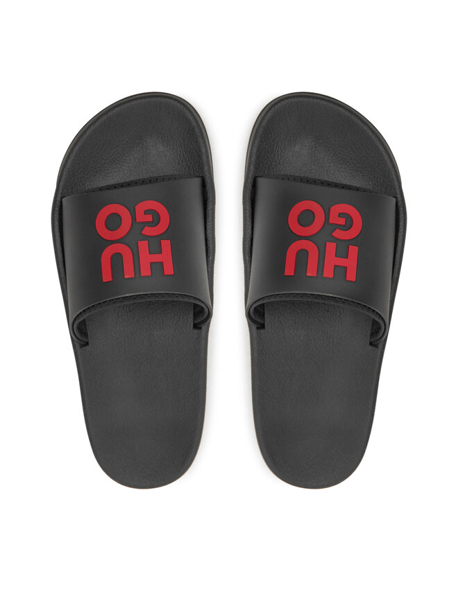 HUGO Klapki Hugo Nil Slid mdtpu N 50497864 Czarny