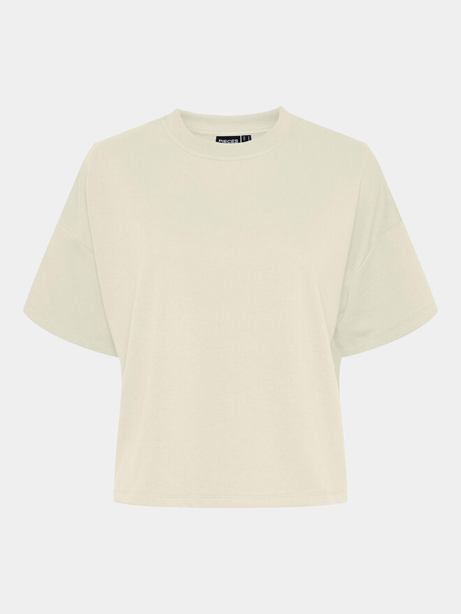 Pieces Pieces Camiseta Chilli Summer 17118870 Écru Loose Fit
