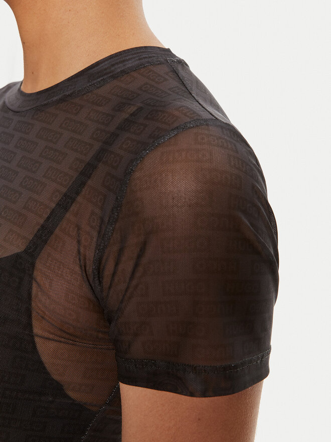 HUGO Hugo T-Shirt Dadini_B 50510873 Schwarz Slim Fit